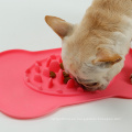 Tazón con forma de hueso de silicona para perros Alimentación lenta Alimentador de mascotas